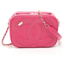 Bolso de hombro Chanel Vanity Chain de cuero 27786286 en excelente estado