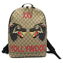 Mochila Gucci GG Supreme 419584 Gato Bravo AMADA Mochila de Lona 419584 em Ótimas Condições