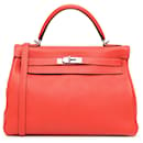 Hermès Rojo Togo Kelly Retourne 32