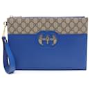 Borsa a mano in pelle Gucci GG Supreme Interlocking G 723320 in ottime condizioni