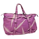 BOTTEGA VENETA Hand Bag Leather Purple Auth bs13973 - Autre Marque