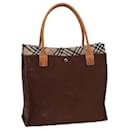 Sac fourre-tout en toile beige marron à carreaux Nova de BURBERRY Auth 78542 - Burberry