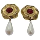 CHANEL Earring Gold CC Auth bs14621 - Chanel