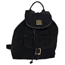 MCM Vicetos Logogram Rucksack aus Nylon schwarz Auth 77484