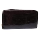 LOUIS VUITTON Portefeuille Zippy Monogram Vernis Amarante M93522 LV Auth 78458 - Louis Vuitton