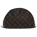 LOUIS VUITTON Monogramm Trousse Demi Ronde Kosmetiktasche M47520 LV Auth 78651 - Louis Vuitton