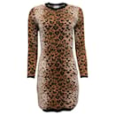 RED Valentino Beige Knit Animal Print Dress - Red Valentino