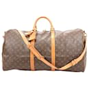 Louis Vuitton Monogram Canvas Keepall Bandoulière 60 Travel Bag M41412