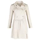 Robe manteau double boutonnage RED Valentino en laine crème - Red Valentino