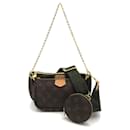 Borsa a spalla in tela Monogram Multi Pochette Accessoires Louis Vuitton M44813 in ottime condizioni