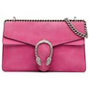 Bolso de hombro Gucci Dionysus pequeño de ante rosa