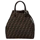 Fendi Brown Zucca Canvas Satchel