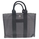 BORSA HERMES TOTE TOTO PM IN CANVAS DI COTONE GRIGIO - Hermès