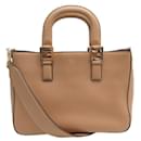 NUEVO BOLSO DE MANO FENDI 8BH367 GLORIA TOTE CUERO BEIGE BANDOLERA - Fendi