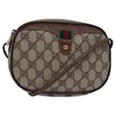 GUCCI GG Supreme Web Sherry Line Shoulder Bag PVC Beige 007 754 Auth yk13102 - Gucci