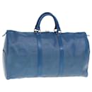 LOUIS VUITTON Epi Keepall 50 Sac Boston Bleu M42965 LV Auth tb1102 - Louis Vuitton