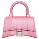 Balenciaga Glitzer-verzierte Hourglass XS Tasche