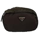 PRADA Pouch Nylon Khaki Auth 77777 - Prada