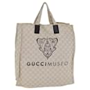 Sac fourre-tout Gucci Museo en toile GG beige 283411 Auth 78525