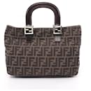 Fendi Zucca Handbag Canvas Handbag 26329 in Very Good Condition