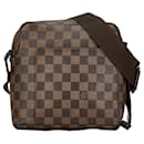 Sac à épaule Louis Vuitton Damier Olaf PM N41442 en cuir PVC marron en très bon état