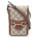 Gucci Horsebit 1955 Mini Bag Canvas Shoulder Bag 625615 in Great Condition