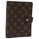 LOUIS VUITTON Agenda MM Monogram Couverture Planificateur de Jour R20105 LV Auth ac3075 - Louis Vuitton