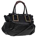 Chloe Etel Hand Bag Leather 2way Black Auth 78862 - Chloé