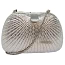 BALLY Ketten-Schultertasche aus Edelstahl Silber Auth 78956 - Bally