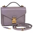 LOUIS VUITTON Vernis Monceau BB Hand Bag 2way Lila LV Auth 77576 - Louis Vuitton