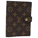 LOUIS VUITTON Couverture d'Agenda PM Monogram R20005 LV Auth th5038 - Louis Vuitton