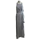 Ice blue satin and chiffon evening gown, new with tags - Vera Wang