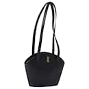 SAINT LAURENT Arabesque Pattern Shoulder Bag Leather Black Auth yk13088 - Saint Laurent