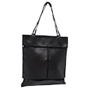 PRADA Bolso de mano de cuero negro Auth 78465 - Prada