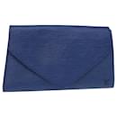 LOUIS VUITTON Pochette Art Déco Epi Bleue M52635 LV Auth th5035 - Louis Vuitton