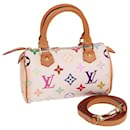 LOUIS VUITTON Borsa Mini Speedy Monogramma Multicolore Bianca M92645 LV Auth 77566 - Louis Vuitton