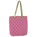 Sac fourre-tout en toile Macadam de CELINE Paris rose Auth 77842 - Céline