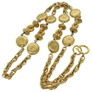 CHANEL Necklace Metal Gold CC Auth bs14626 - Chanel