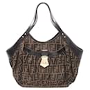 Fendi Brown Zucca Canvas Shoulder Bag