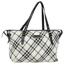 Borsa tote in tela beige Burberry Nova Check Blue Label Auth ac3068