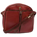 Bolsa de ombro CARTIER em couro vermelho Auth yt1001 - Cartier