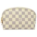 LOUIS VUITTON Pochette Cosmétique Damier Azur PM Pouch N60024 LV Auth 77924A - Louis Vuitton