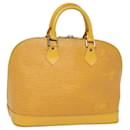 LOUIS VUITTON Bolso de Mano Epi Alma Amarillo M52149 LV Auth 78051 - Louis Vuitton