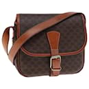 CELINE Macadam Canvas Schultertasche aus PVC-Leder Braun Auth ki4552 - Céline