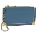 LOUIS VUITTON Suhari Pochette Cles Porte-monnaie Bleu M91825 LV Auth 78957 - Louis Vuitton