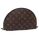 LOUIS VUITTON Monograma Neceser Demi Ronde Cosmético M47520 LV Auth ac3074 - Louis Vuitton