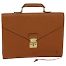 LOUIS VUITTON Epi Serviette Conseiller Briefcase Zipangu Gold M54428 Auth ep4560 - Louis Vuitton