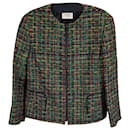 Akris Long Sleeve Evening Jacket in Green Cotton