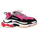 Baskets Balenciaga Triple S en polyester noir