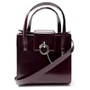 NOVE BORSA CARTIER CROCHET PANTHERE A TRACOLLA IN PELLE BORDEAUX - Cartier